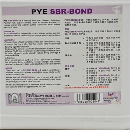 PYE SBR-BOND MULTIPURPOSE LATEX ADMIXTURE 1 LITRE
