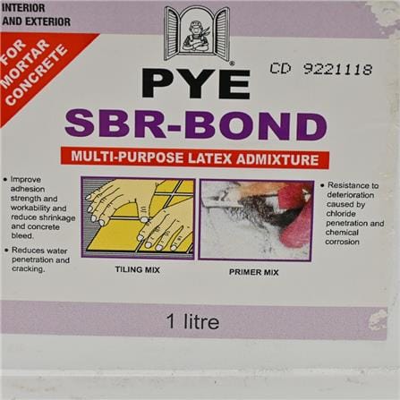 PYE SBR-BOND MULTIPURPOSE LATEX ADMIXTURE 1 LITRE