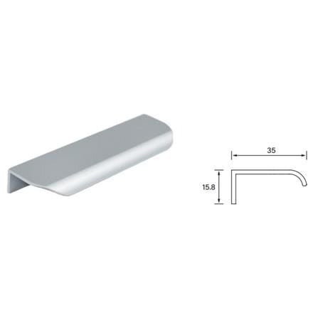 AVIO HANDLE NOVA HDL416 96MM SILVER LACQUER