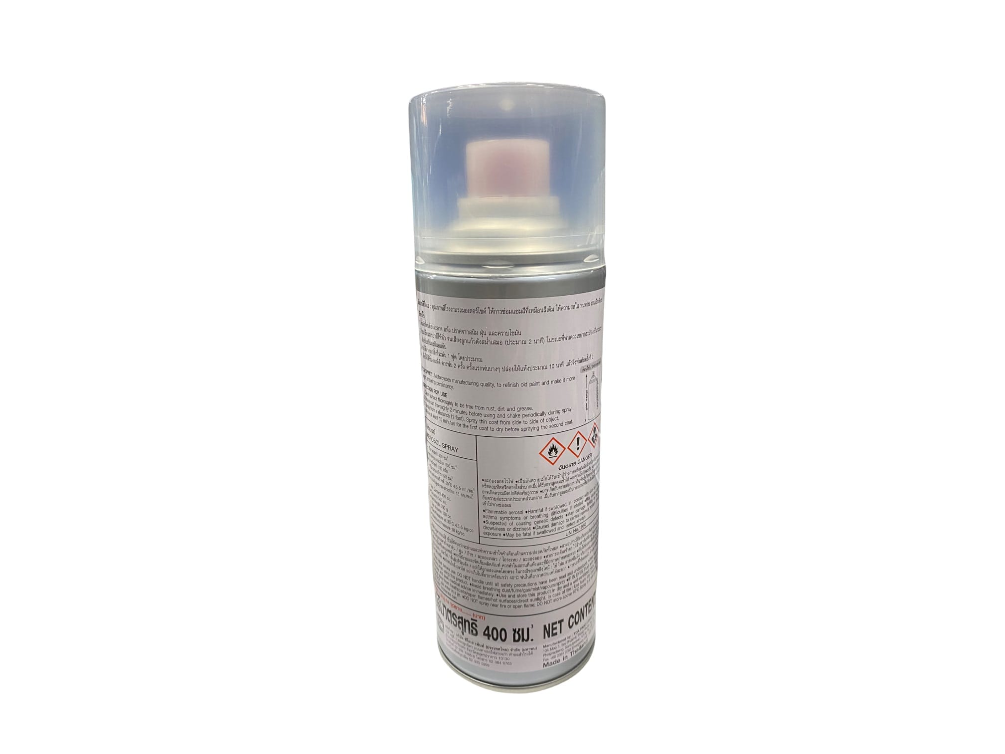 TOA LACQUER AEROSOL SPRAY PAINT 400CC 030 CLEAR