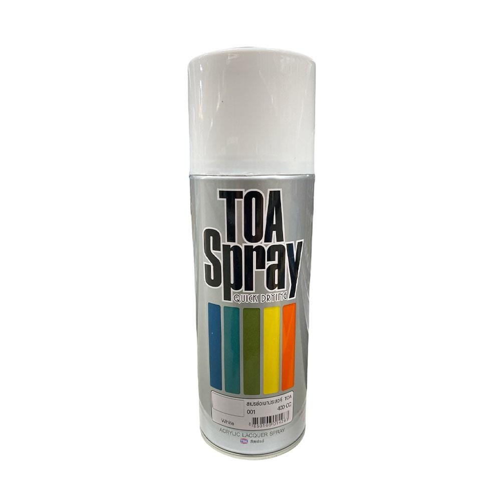 TOA AEROSOL SPRAY PAINT 400CC 001 WHITE