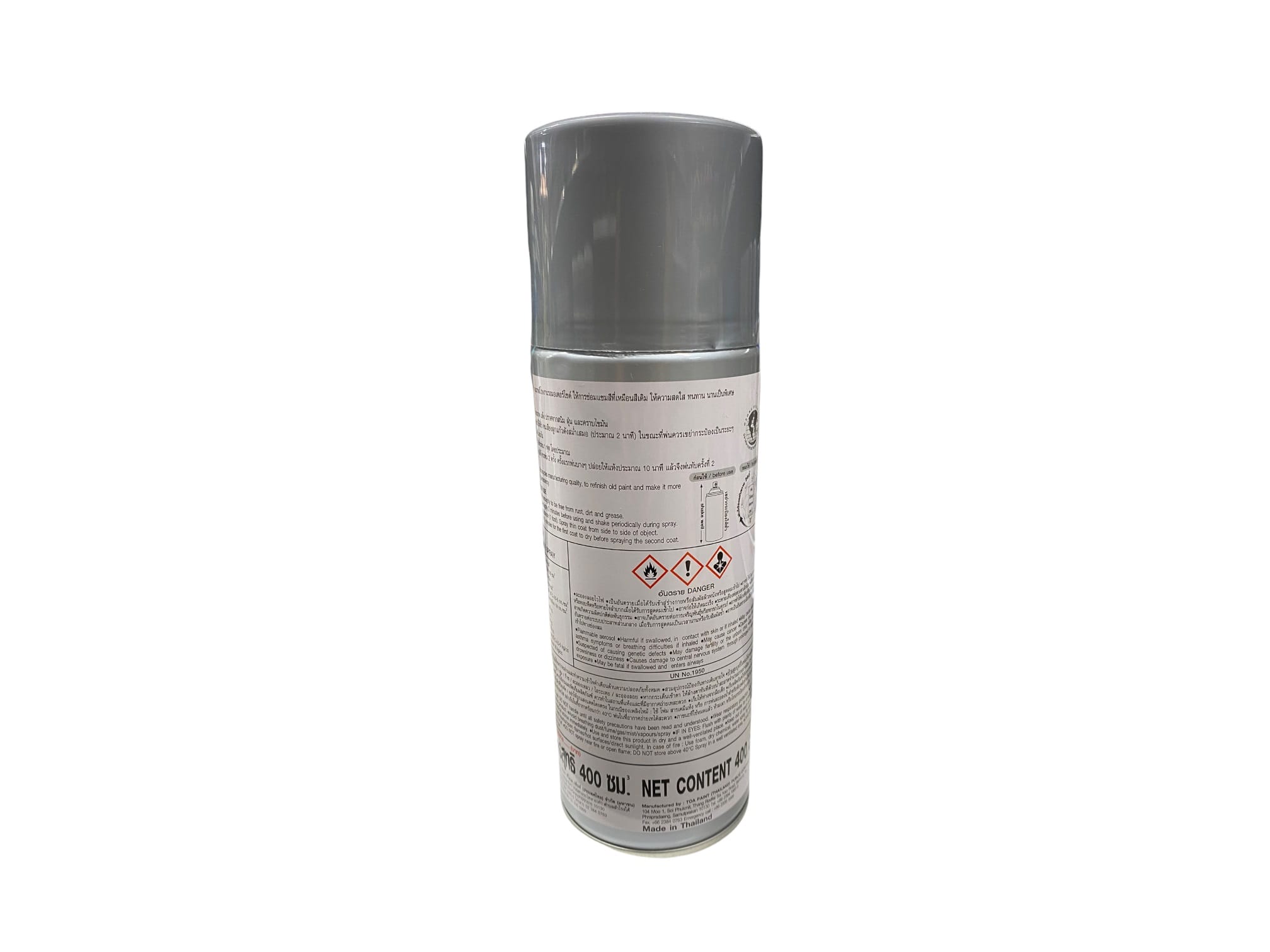 TOA AEROSOL SPRAY PAINT 400CC 032 METALICGREY
