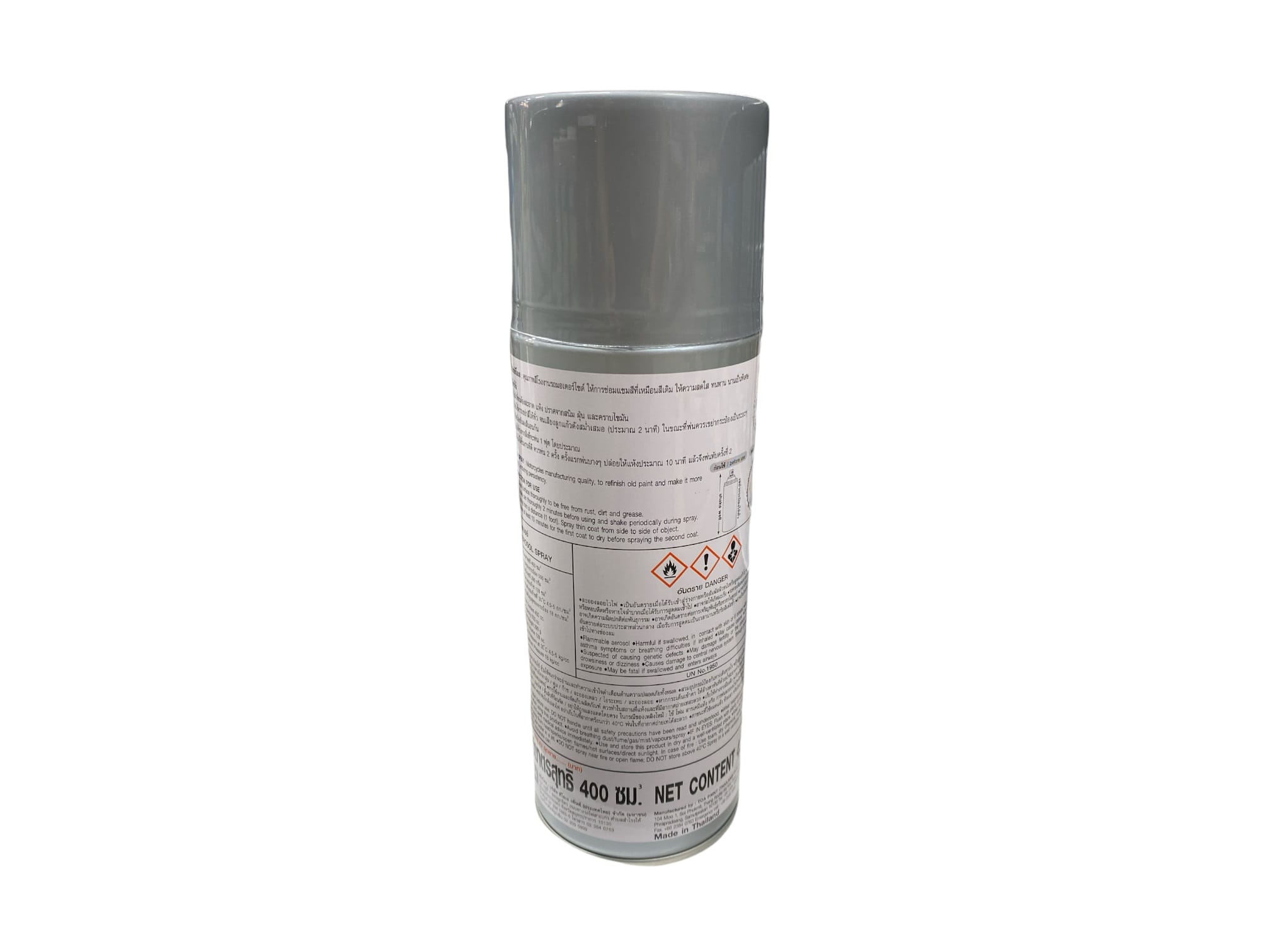 TOA AEROSOL SPRAY PAINT 400CC 029 SILVERGREY
