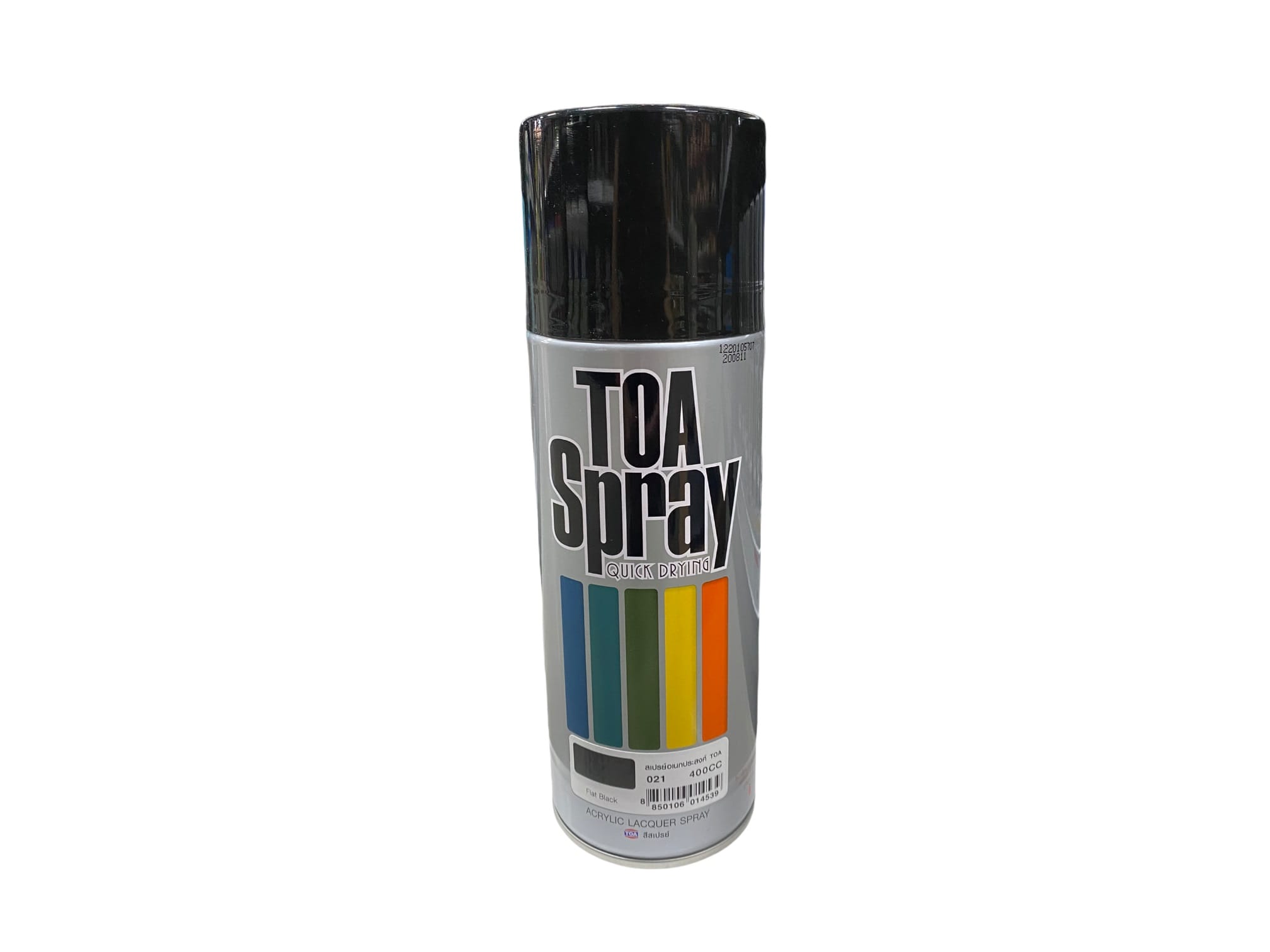 TOA AEROSOL SPRAY PAINT 400CC 021 FLATBLACK