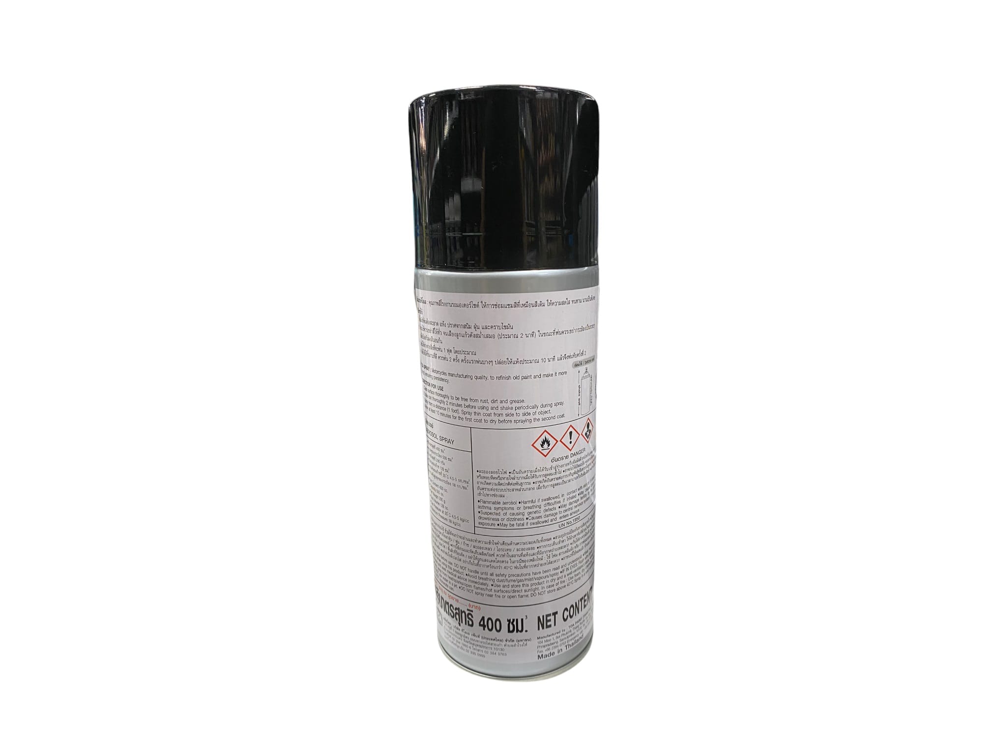 TOA AEROSOL SPRAY PAINT 400CC 021 FLATBLACK