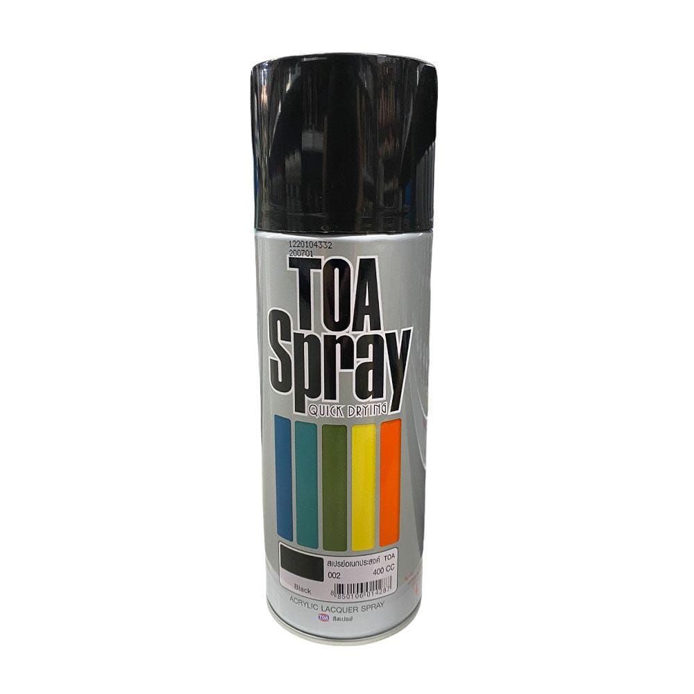 TOA AEROSOL SPRAY PAINT 400CC 002 BLACK