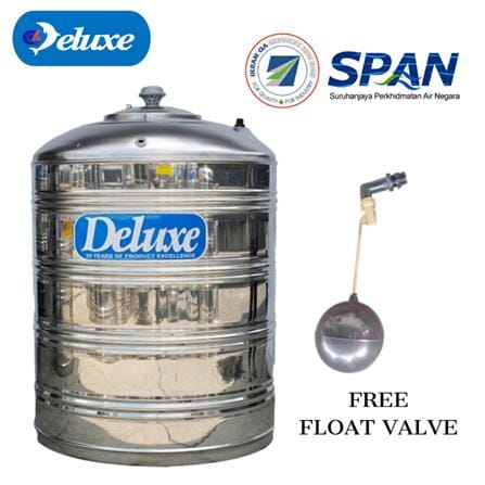 DELUXE STAINLESS STEEL WATER TANK VERTICAL WITHOUT STAND FLAT BOTTOM CL100F 5,000L