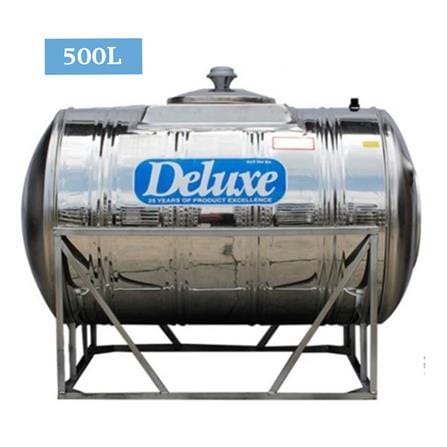 DELUXE STAINLESS STEEL WATER TANK HORIZONTAL WITH STAND CL10KH 500L