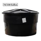 DELUXE POLYETHYLENE WATER TANK ROUND TYPE N70RD 70/100 GALLON