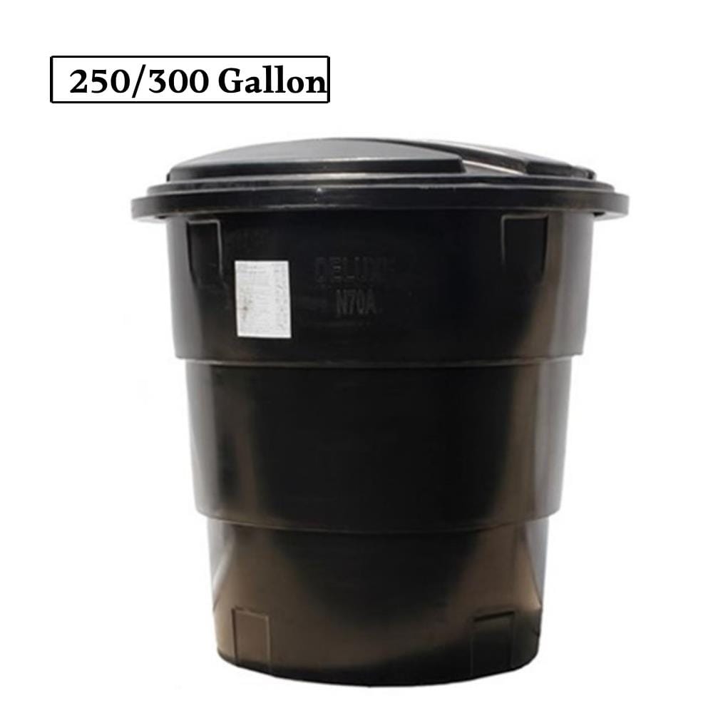 DELUXE POLYETHYLENE WATER TANK N250ARD ROUND (SLIM & TALL) TYPE 250/300 GALLON