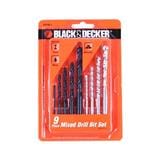 BLACK & DECKER CONCRETE DRILL BIT A8106 9PCS/4 SET
