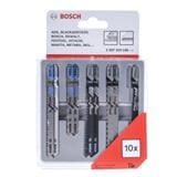 BOSCH JIGSAW BLADE SET WOOD & METAL 10PCS/PACK