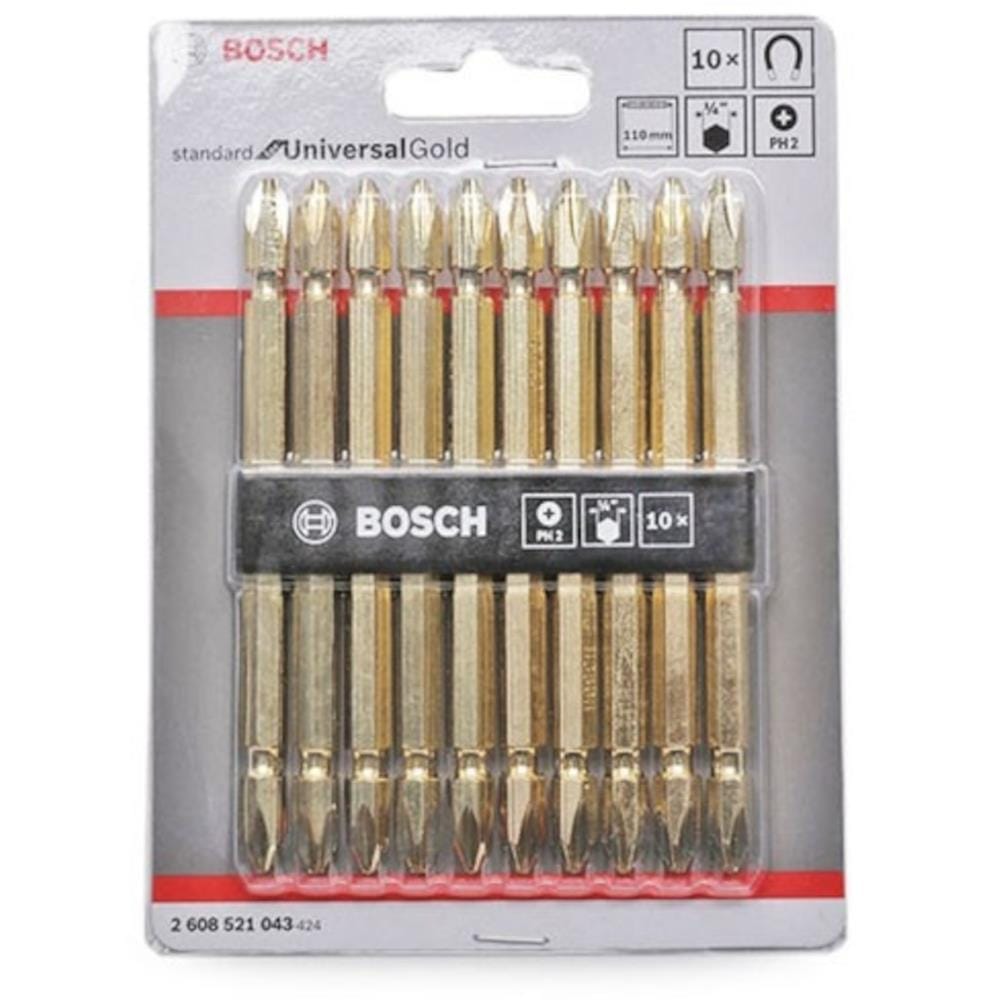 BOSCH SCREWDRIVER BIT PH2 110MM (MAGNETIC) 10PCS/PACK