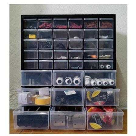 JUN HONG DIY TOOLBOX 39 DRAWER PARTS CABINET