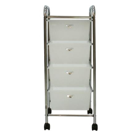 HOMEPRO STORAGE CAR WITH DRAWER 4 TIER FLF001-4 W33.5XD39XH81 CM WHITE