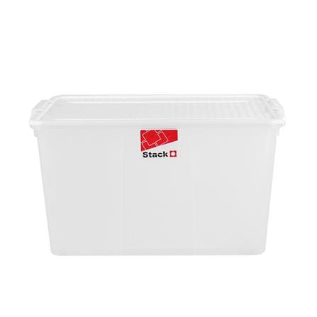 STORAGE BOX WITH WHEELS STACKO 2556 66L WHITE