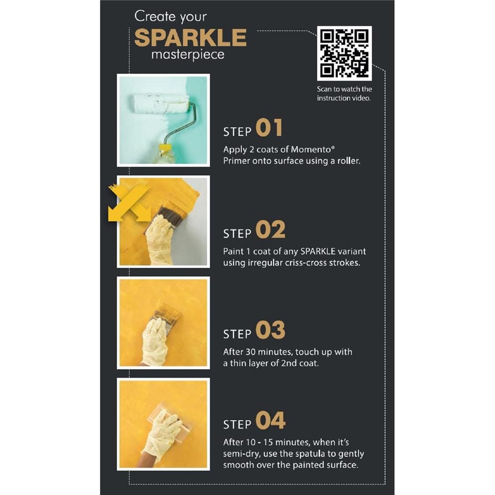 NIPPON MOMENTO TEXTURE PAINT SPARKLE PEARL 0.94L