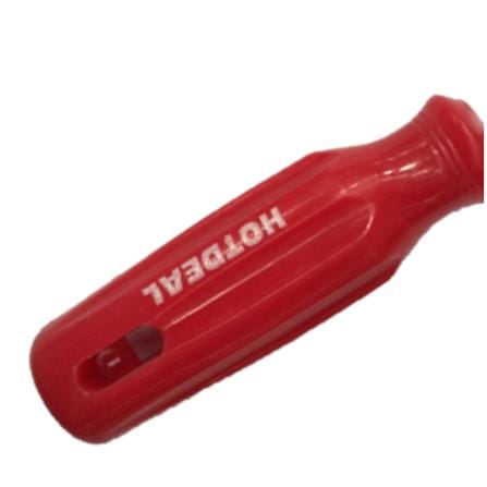 HOT DEAL SLOTTED SCREWDRIVER  4MMX4" (+) 130-182 (RED)