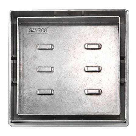 SANSICO STAINLESS STEEL GRATING TILE TRAY S2-SSTTR 6"X6"