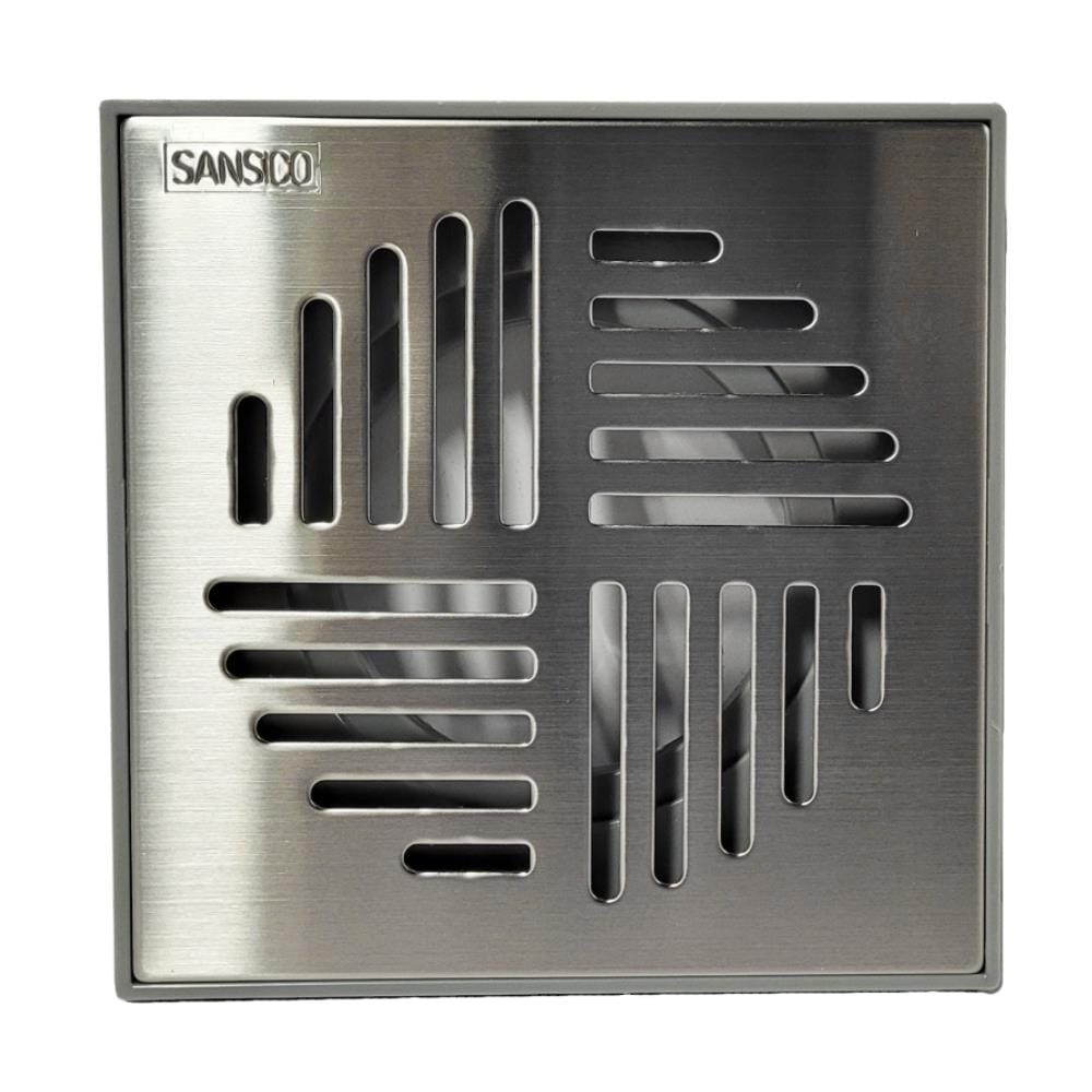 SANSICO STAINLESS STEEL GRATING CHEQUER PLASTIC COLLAR S2CQS2R 6"X6"