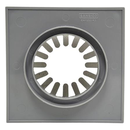 SANSICO STAINLESS STEEL GRATING DAISY PLASTIC COLLAR S2DS1R 6"X6"