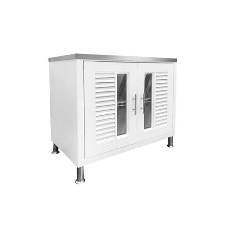 KING BASE CABINET STAINLESS STEEL TOP NUVO WH