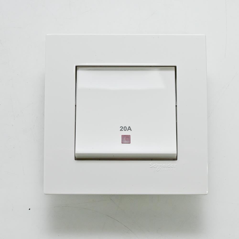 VIVACE 20A250V 1 GANG DOUBLE POLE SWITCH SCHNEIDER