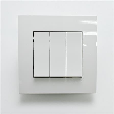 VIVACE 16AX 250V 3 GANG 1 WAY SWITCH SCHNEIDER