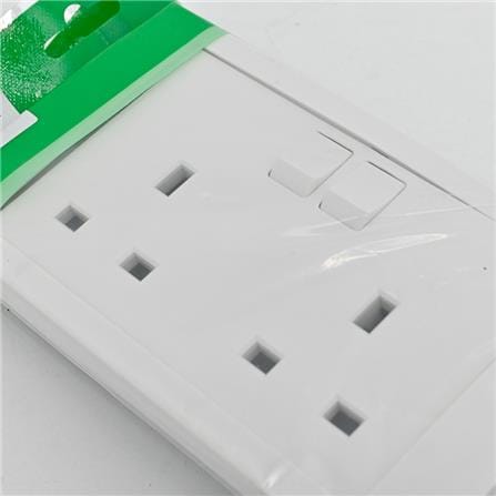 SCHNEIDER VIVACE 13A250V TWIN GANG SWITCHED SOCKET