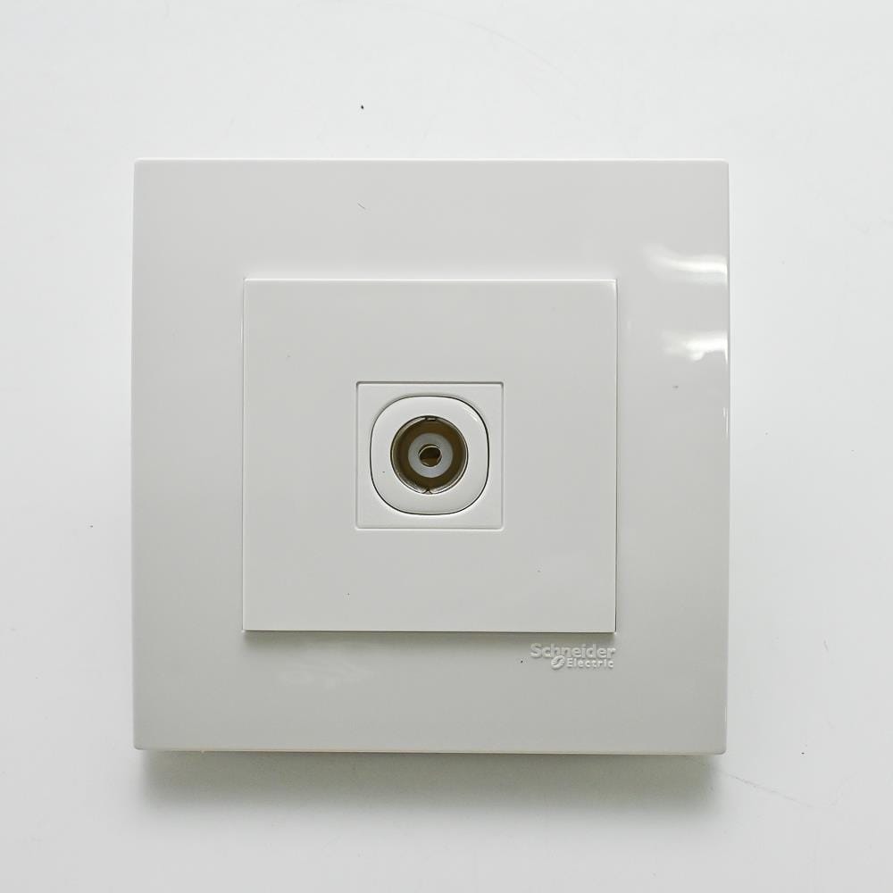 SCHNEIDER VIVACE 1 GANG TV CO-AXIAL OUTLET -TV/AUDIO KB31TV