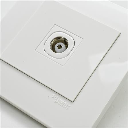 SCHNEIDER VIVACE 1 GANG TV CO-AXIAL OUTLET -TV/AUDIO KB31TV