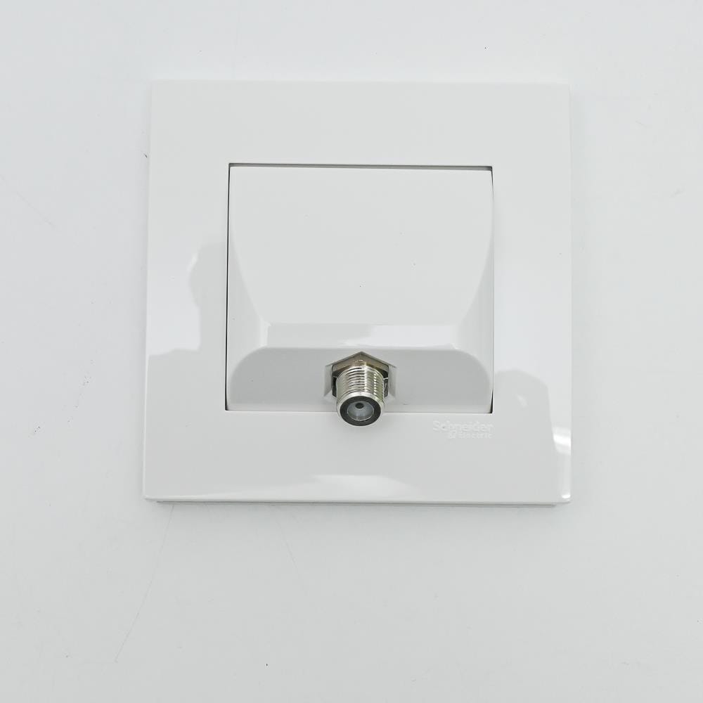 SCHNEIDER VIVACE 1GANG CABLE TVF CONNECTOR-TV/AUDIO (ASTRO)