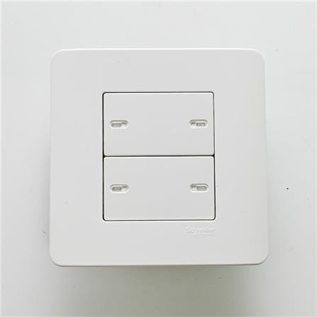 SWITCH 4GANG 1WAY SCHNEIDER WHITE