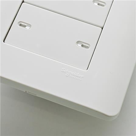 SWITCH 4GANG 1WAY SCHNEIDER WHITE