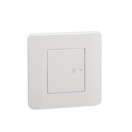 SCHNEIDER ZENCELO 10A BELL SWITCH WHITE E8431BP1