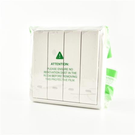 SCHNEIDER PIENO 4 GANG 1 WAY SWITCH WHITE E8234L1F G11