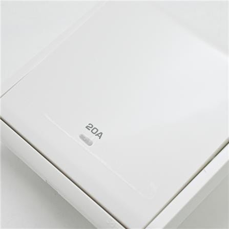 SCHNEIDER PIENO 20A 1 GANG DOUBLE POLE  SWITCH WHITE
