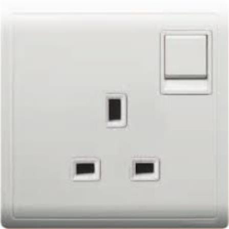 SCHNEIDER PIENO 13A 1 GANG SWITCH SOCKET WHITE (SINGLE SOCKETS) E8215C G11