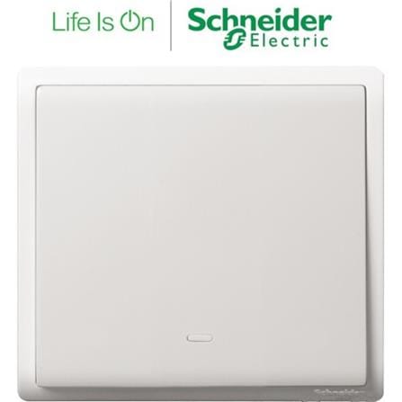 SCHNEIDER PIENO 1 GANG 1 WAY SWITCH WHITE  E8231L1F G11