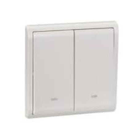 SCHNEIDER PIENO 2 GANG 1 WAY SWITCH WHITE E8232L1F G11