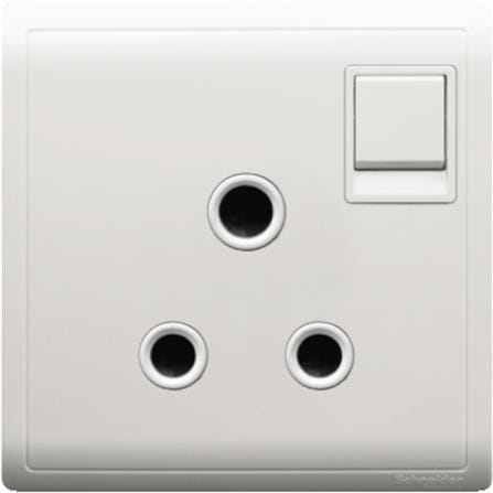 SCHNEIDER PIENO 15A 1 GANG 3 ROUND PIN SWITCH SOCKETS E8215 15C WHITE G11