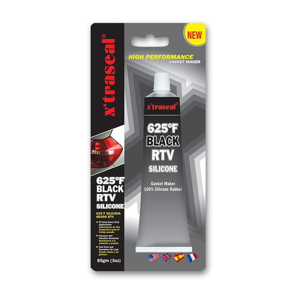 X'TRASEAL 625F BLACK RTV SILICONE GASKET MAKER. 85GM