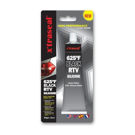 X'TRASEAL 625F BLACK RTV SILICONE GASKET MAKER. 85GM