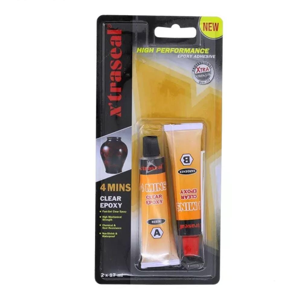 X'TRASEAL 4MINS CLEAR EPOXY 2x17ML