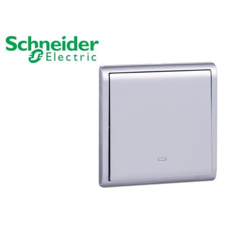 SCHNEIDER PIENO 1 GANG 2 WAY SWITCH LAVENDER SILVER  E8231L2F G11