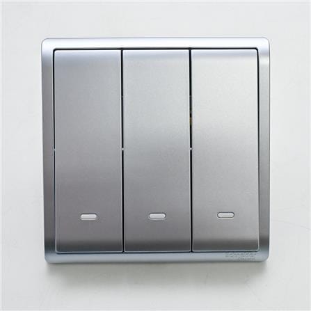 PIENO 3 GANG 1 WAY SWITCH LS SCHNEIDER