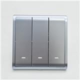 PIENO 3 GANG 2 WAY SWITCH SCHNEIDERS E8233L2F LAVENDER SILVER.