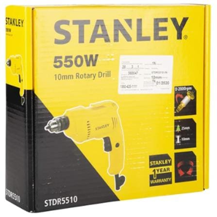 STANLEY ROTARY DRILL 10MM 550W STDR5510 YELLOW