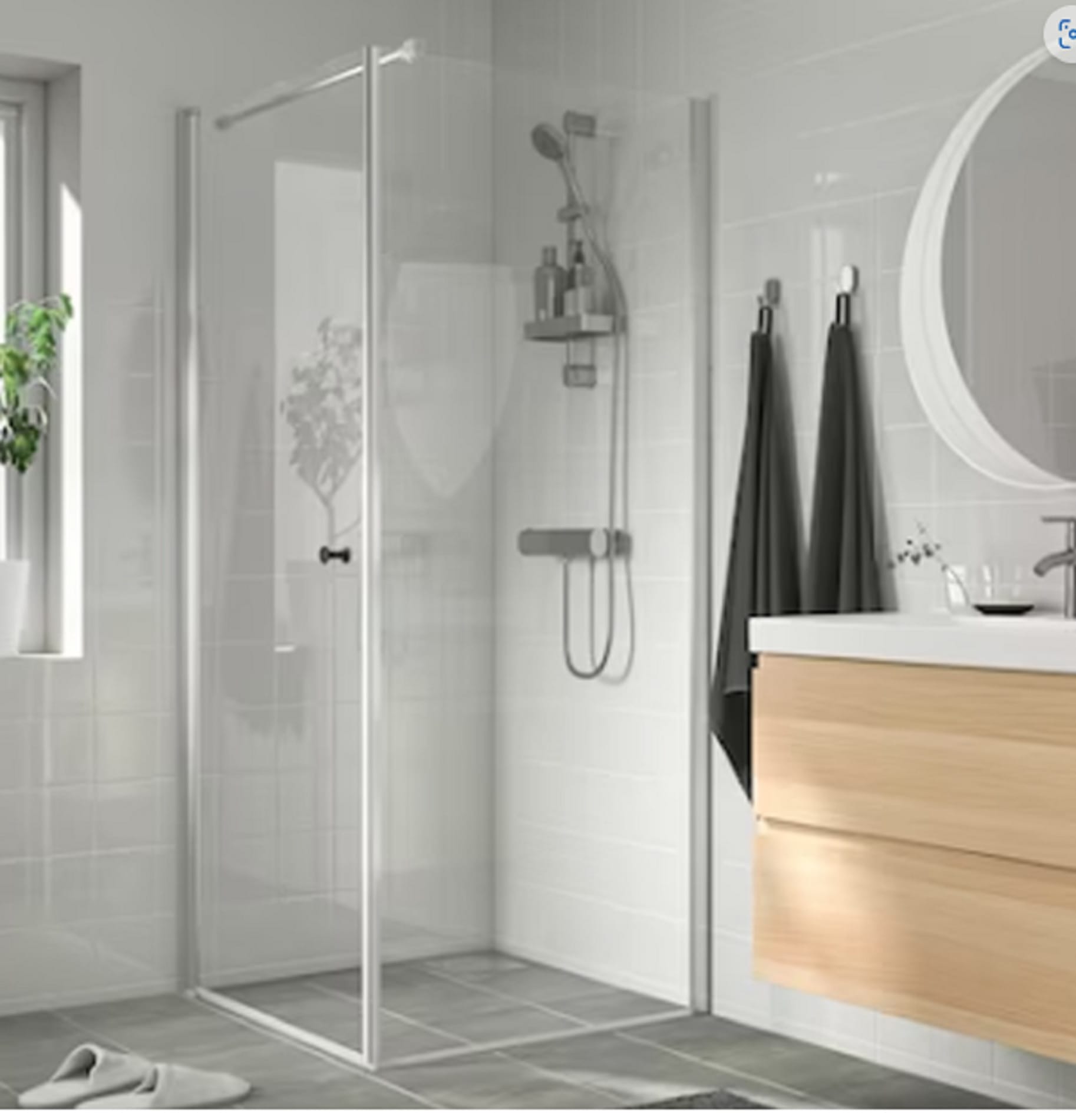 ROMAN MADE TO ORDER SHOWER ENCLOSURE CORNER ENTRY