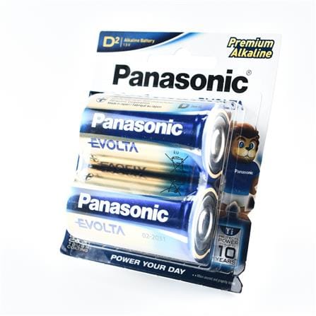 EVOLTA D2 1.5V ALKALINE BATTERY PANASONIC LR20EGM/2B